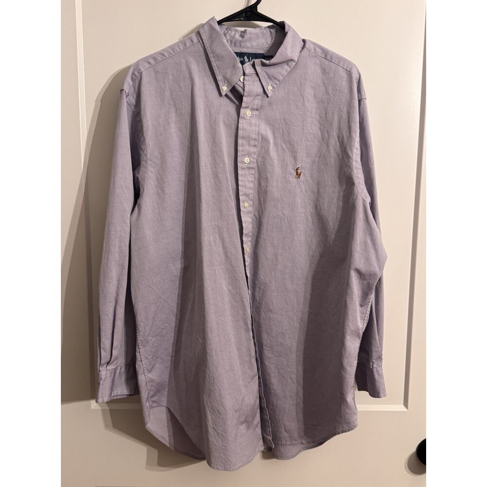 Ralph Lauren Bundle Of 2 Oxfords Sz 17 32/33 preppy Academia Old Money office - Picture 4 of 12